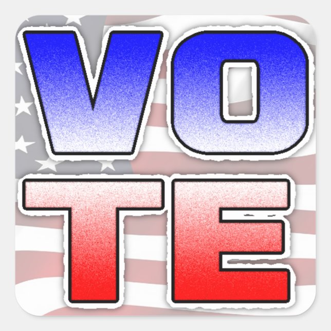 Stickers politiques d'élection VOTE (Devant)