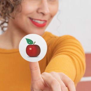 Stickers Pomme rouge crêpe