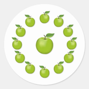 Stickers Pomme verte