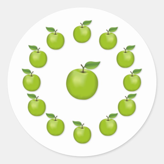 Stickers Pomme verte (Devant)