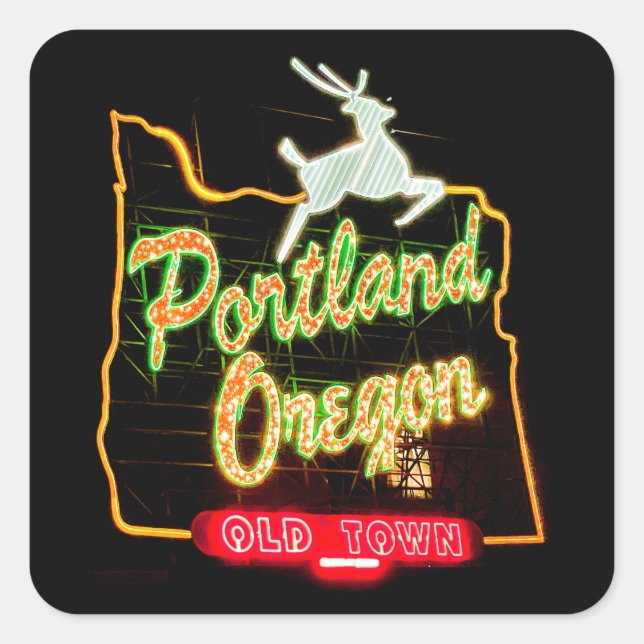 Stickers "Portland, Oregon" - Portland (Devant)