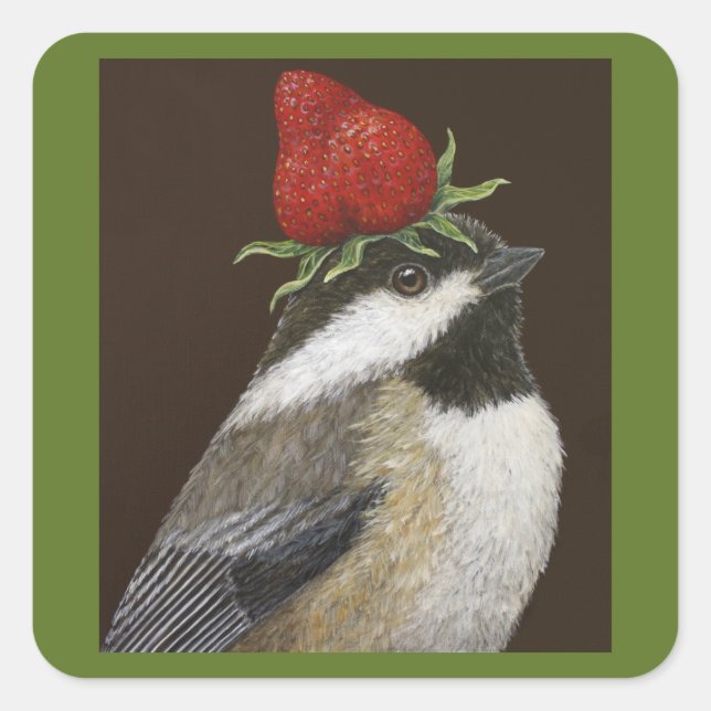 stickers poule/fraise (Devant)