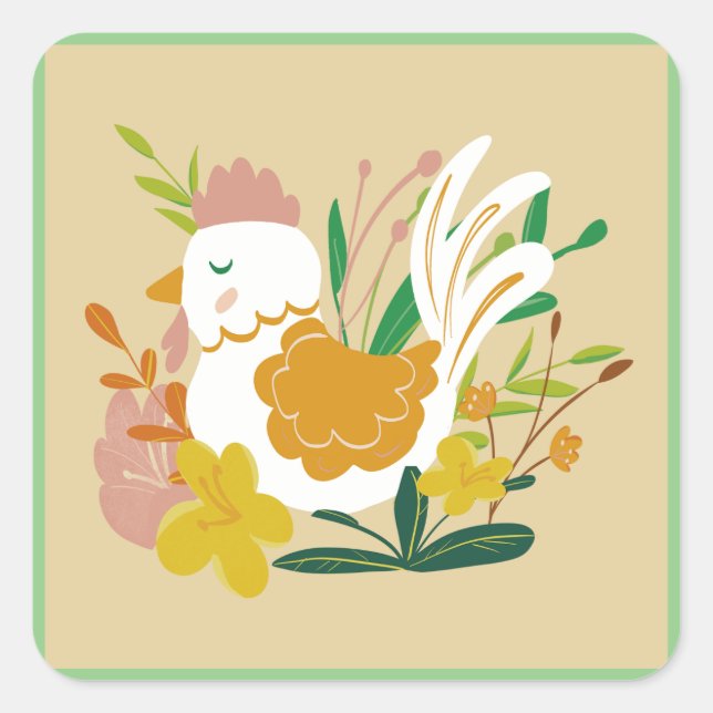 Stickers poulet (Devant)