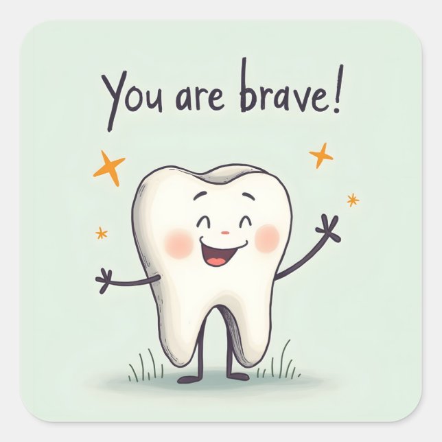 Stickers pour les petits patients dentistes (Devant)