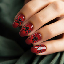 Art éffrayant de l'ongle d'Halloween