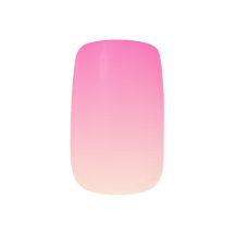 Manucures Minx ombré rose chaud crème