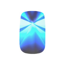 Ongles Minx Bleu Glace