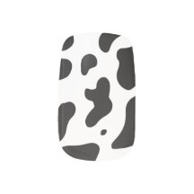 Stickers à ongles à imprimer à la vache