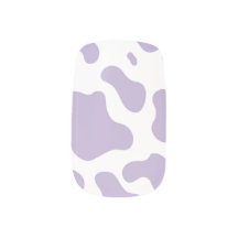 Stickers à ongles à pattes de vache violet