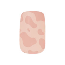 Stickers à ongles d'impression de vache blanche