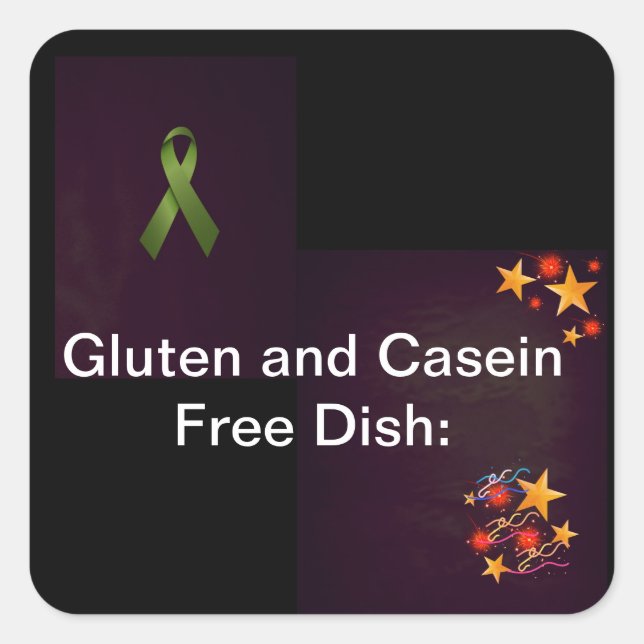 Stickers pour Potlucks ( Alertes pour allergies al (Devant)