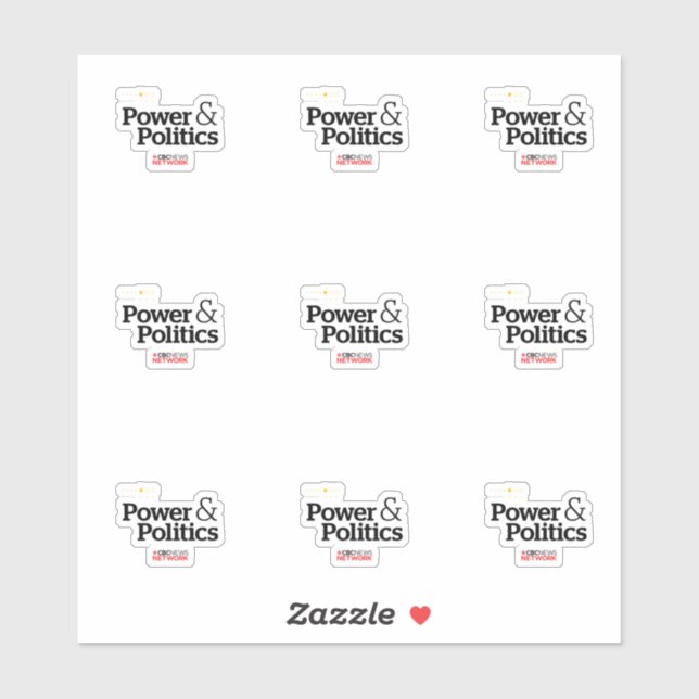 Stickers Power & Politics de CBC (Feuille)