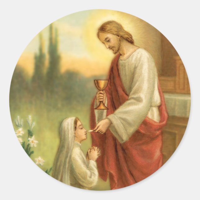 Stickers Première Communion : L'Eucharistie en tou (Devant)