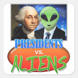 Stickers Présidents contre Aliens