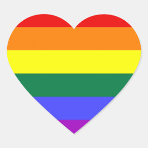 Stickers Pride LGBT (Coeur)