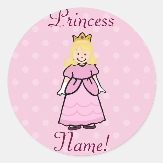 Stickers Princesse Blonde (Devant)