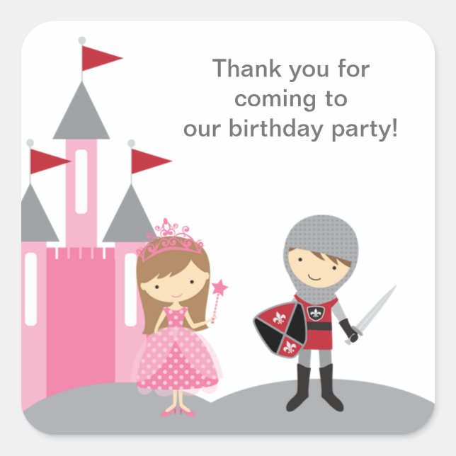 Stickers Princesse et Chevalier (Devant)