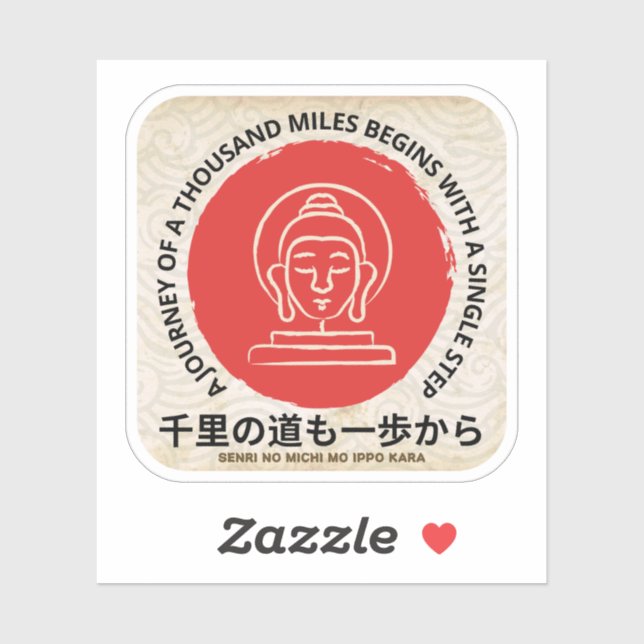 Stickers Proverbes Japonais, Stickers Orientaux. (Feuille)