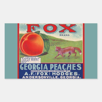 Stickers Publicité Vintage Fox Georgia Peaches