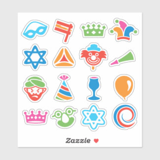 Stickers Purim amusants