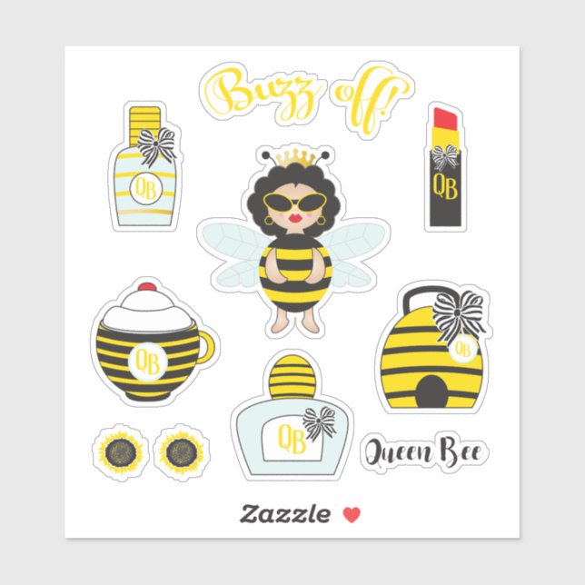 Stickers Queen Bee (Feuille)