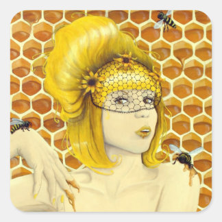 stickers Queen Bee - art imaginaire surréaliste