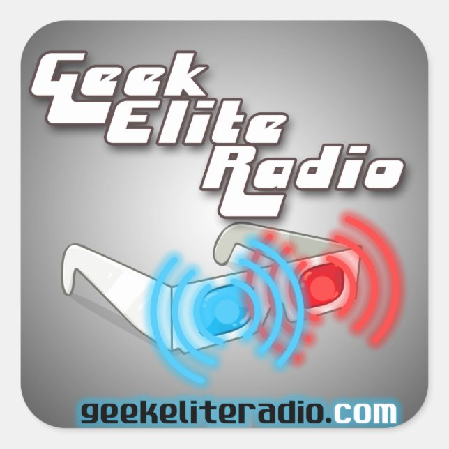 Stickers radio geek Elite (Devant)