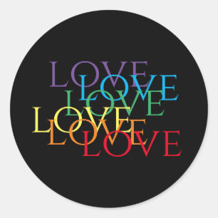 Stickers RAINBOW LOVE II petits ronds