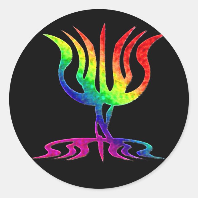 Stickers Rainbow Menorah (Devant)