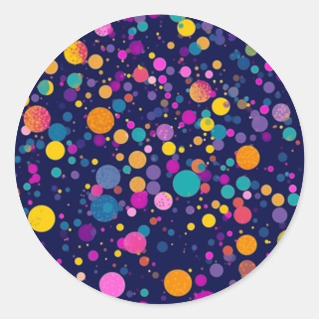 Stickers Rainbow Polka Dot (Devant)