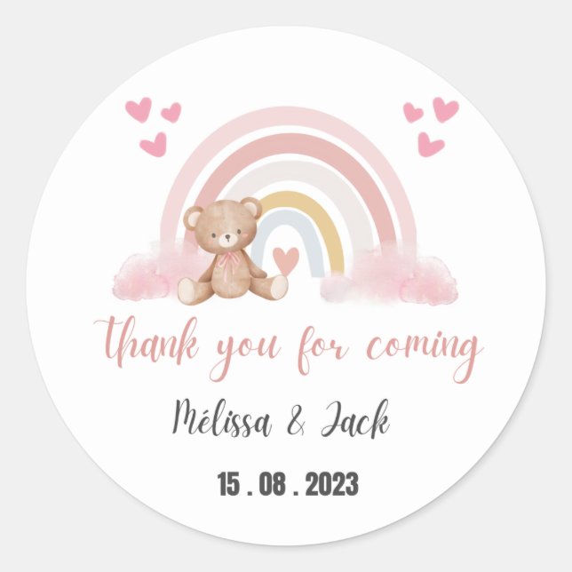 Stickers rainbow teddy (Front)