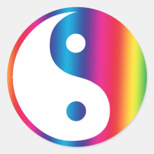 Stickers Rainbow Yin Yang