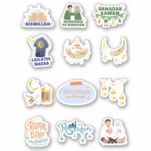 Stickers Ramadan et Aïd musulman de fête islamique