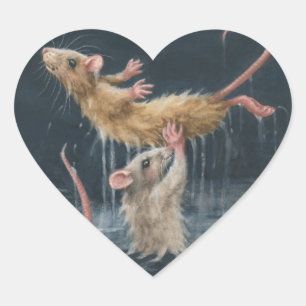 Stickers Rats sale dansant La Levée d'Eau