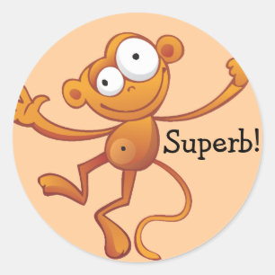 Stickers Récompense Superbes - Singe