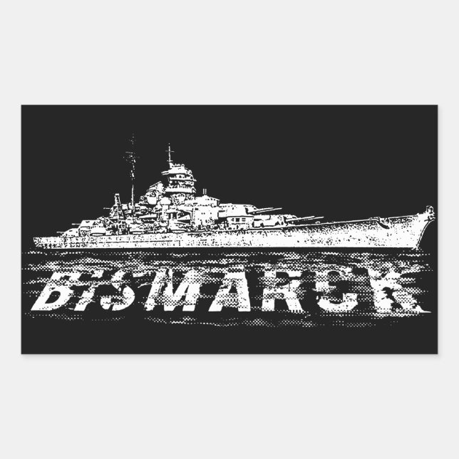 Stickers Rectangle Bismarck (Devant)