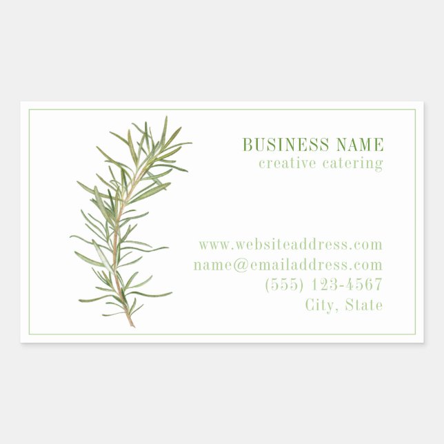 Stickers Rectangle BIZ ID ROSEMAIRE FRAIS (Devant)
