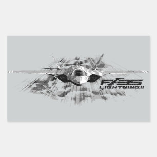 Stickers rectangle F-35 Lightning II