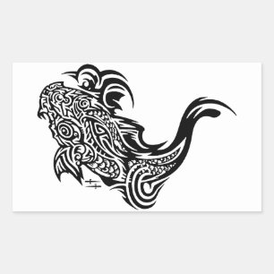 Stickers Rectangle Koi