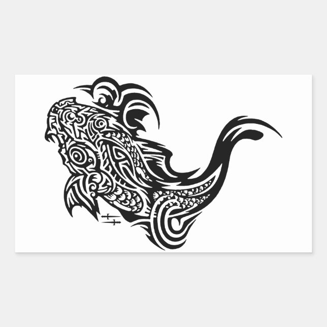 Stickers Rectangle Koi (Devant)