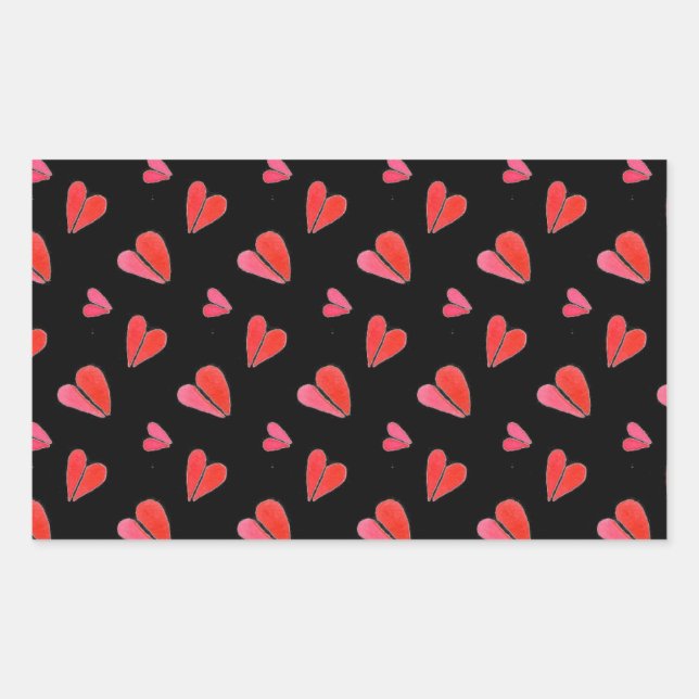 Stickers rectangle MINI HEARTS II (Devant)