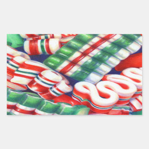 Stickers rectangle RIBBON