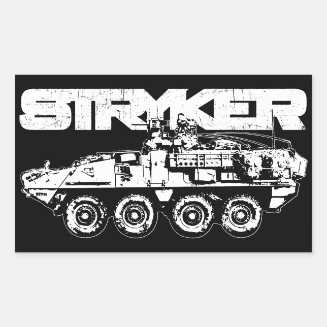 Stickers Rectangle Stryker (Devant)