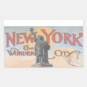 Stickers Rectangle vintage New York