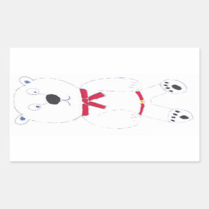 Stickers rectangulaires Barry Bear