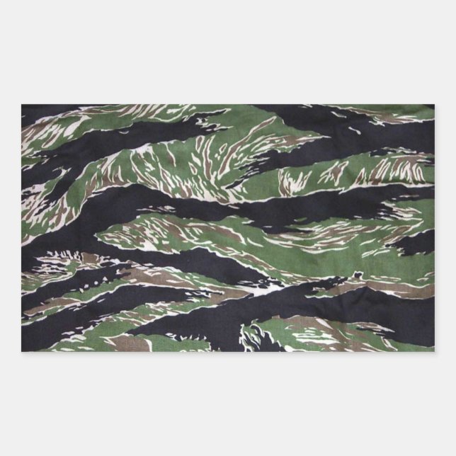 Stickers Rectangulaires Camo Tiger Strier (Devant)