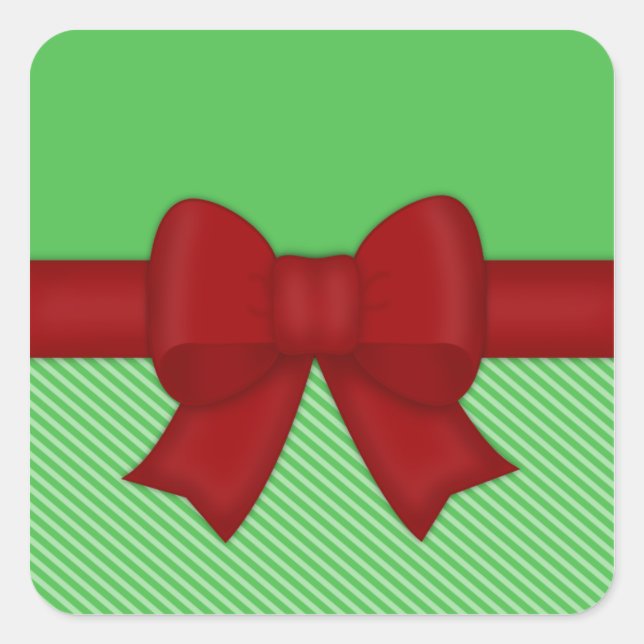 Stickers Red Bow de vacances (Devant)