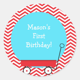 Stickers Red Wagon Favoriser