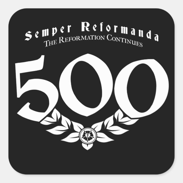 Stickers Réforme du 500e anniversaire - 6 pack (Devant)