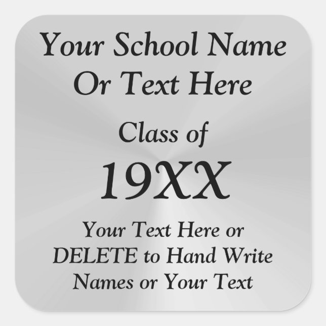 Stickers Réunion de Classe personnalisée avec VOTR (Devant)